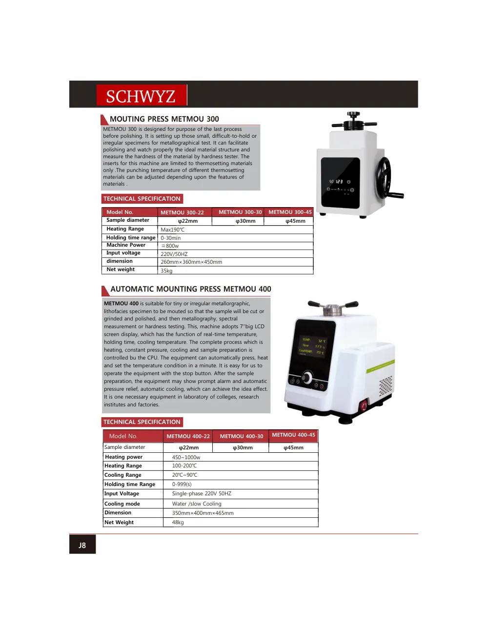 schwyz mtl 09 mouting press metmou 300 teknik katalog sayfası