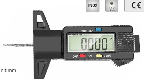 Dijital Lastik Diş Derinlik Ölçer P4009-30C